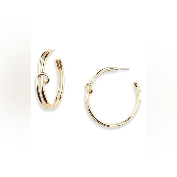 NWT Twist Hoop Earrings - Picture 1 of 2